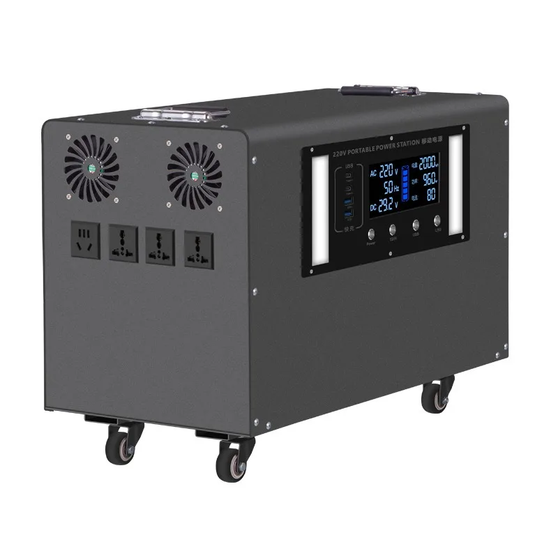 Outdoor mobile power supply 220V large capacity 30 kWh power portable home