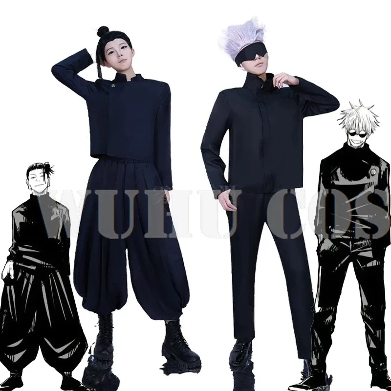 

Аниме Jujutsu Kaisen Geto Suguru Satoru Gojo Okkotsu Yuta Inumaki Toge Косплей Костюм для взрослых и детей на Хэллоуин; 6'x, 9''