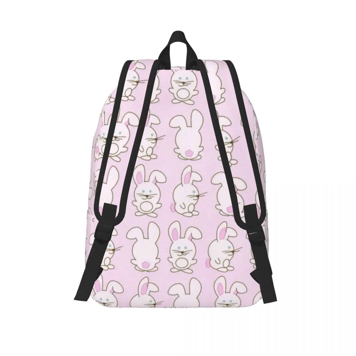 Bookbag animal dos desenhos animados para crianças pré-escolares, padrão coelho, mochila leve, estudante do jardim de infância, menino e menina