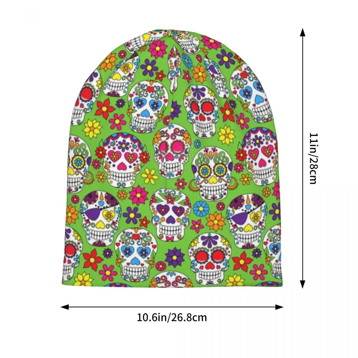 Skull Print Horror Skeleton Death Unisex Adult Beanies Caps Knitted Bonnet Hat Warm Hip Hop Autumn Winter Outdoor Skullies Hats