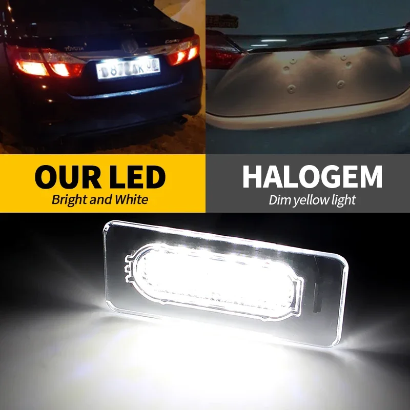 

2PCS LED License Plate Light Number Plate Lamp for Toyota Corolla Sedan 2014 2015 2016 2017 2018 2019 2020 2021 2022