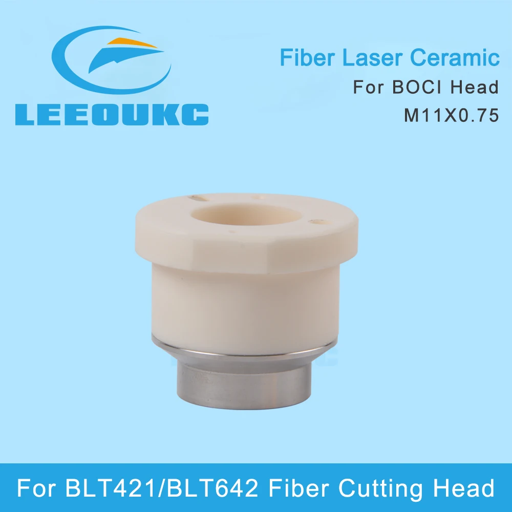 LEEOUKC  For BOCI Laser Ceramic Body Dia.41mm M11 Nozzle Holder Ring for High Power Fiber Cutting Head BLT420 BLT641