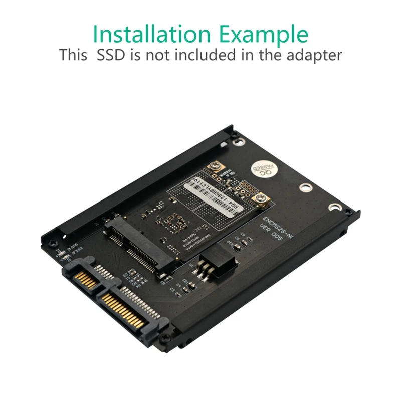 MSATA SSD To 2.5Inch SATA 3.0 III Adapter Card With Frame Bracket Support Full Size MSATA SSD 6Gps For Desktop Computer 1 Set