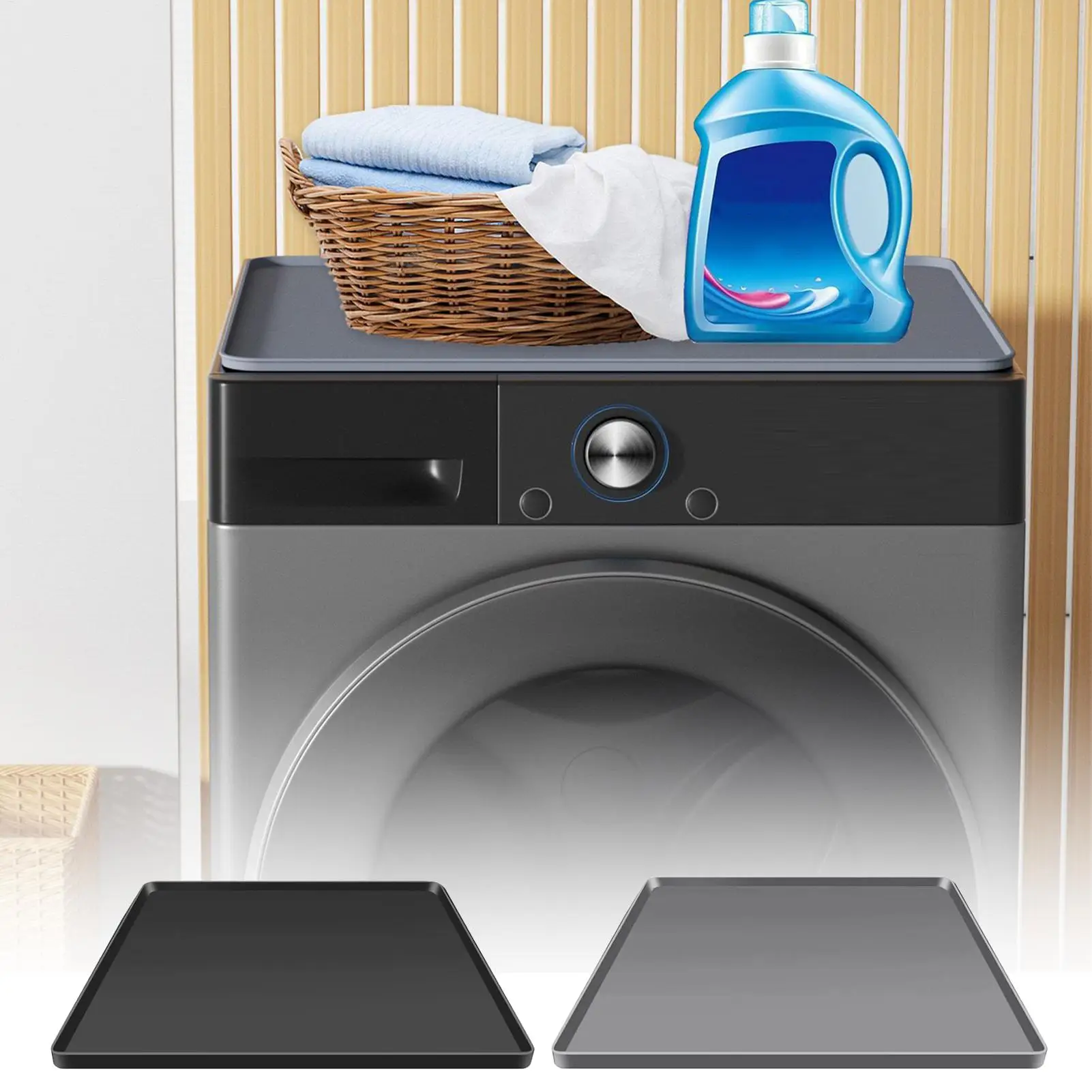 Small Fridge Tray Small Fridge Drip Tray Silicone Mat Spill-Proof Square Under Appliance Drip Pan Reusable Refrigerator