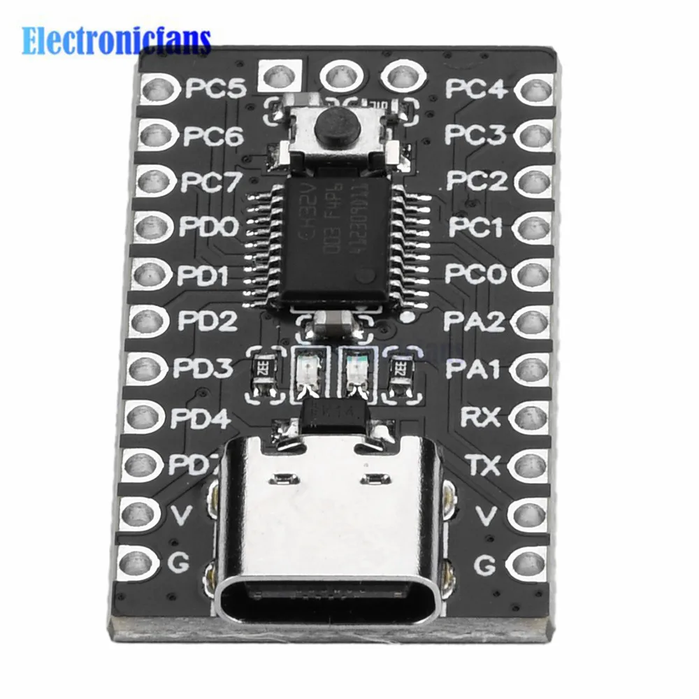 1-5 Stück CH32V003F4P6 RISC-V Prozessor Mikrocontroller-Modul Kernplatine Entwicklungsboard mit TYPE-C-Schnittstelle – Detail 9