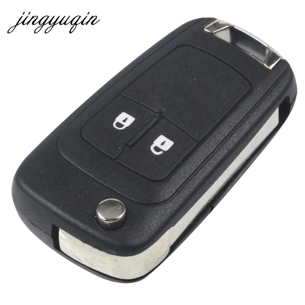 Jingyuqin 20 unids/lote 2/3 BTN para Opel Insignia Astra J Zafira C Mokka Flip Fob funda con mando a distancia pieza de automóvil para llave VAUXHALL