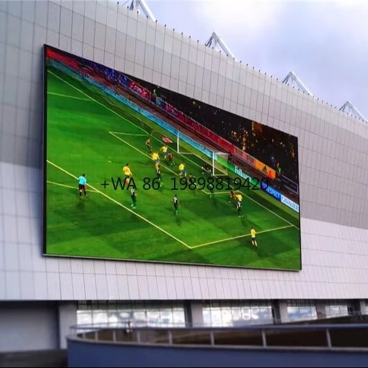 Poster Outdoor Advertising Led Display Screen Guangdong Outdoor Waterproof Display Led Wall Screen Football Stadium Perimeter