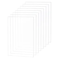 30 Sheets 0.4mm Plexiglass Picture Frame 5x3 Inch Replacement Transparent Acrylic Sheet for Photo Frame and Projects Display