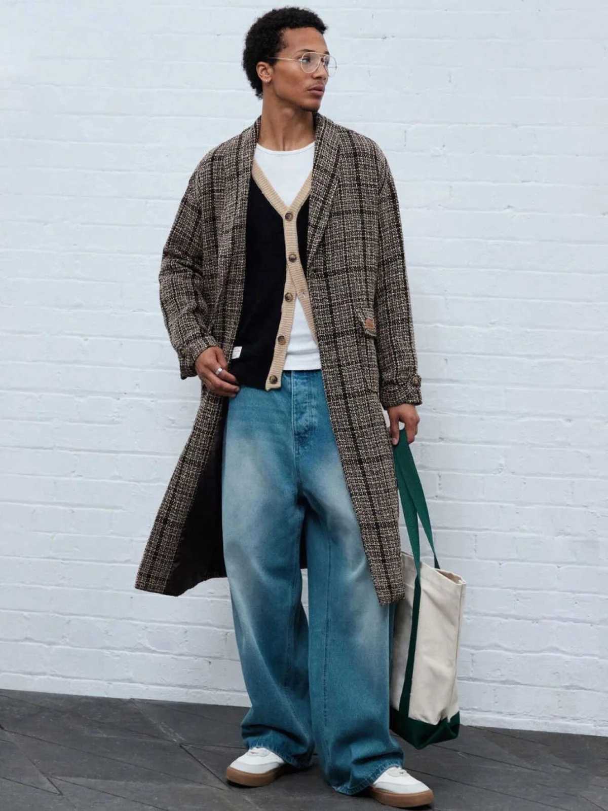 Soprabito da uomo classico a griglia 1 pezzo di alta qualità con risvolto a scialle Cappotti maschili Pendolarismo all'aperto Ufficio Calore personalizzato