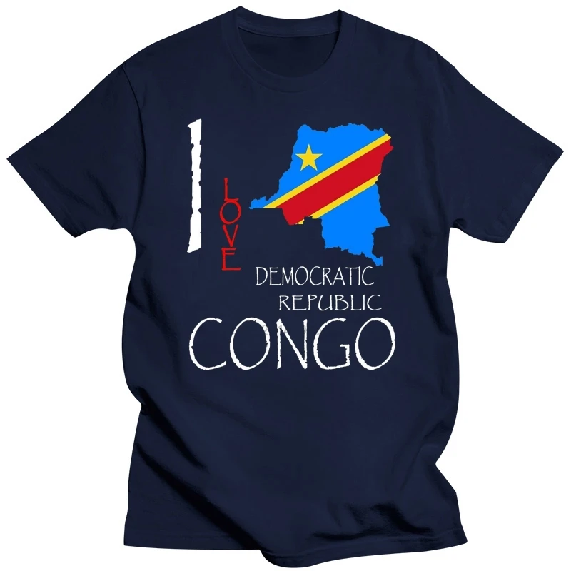 Hot Sale  CONGO DEMOCRATIC REPUBLIC I Love Culture Flag T SHIRT TEES Tee Shirt