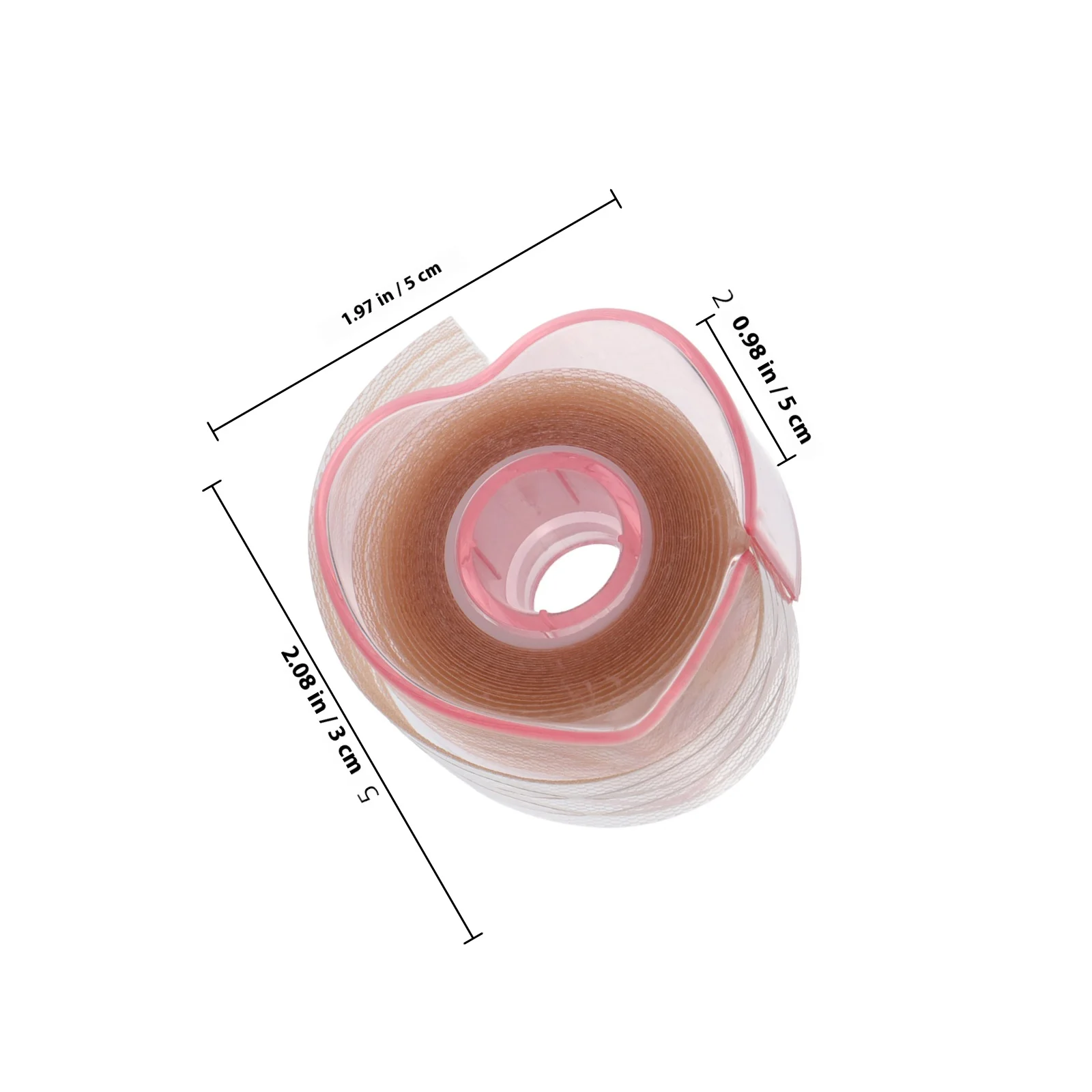 1 rollo de cinta para párpados dobles, tiras invisibles para levantar párpados de Color de piel Natural, suministros de maquillaje fáciles de usar, tiras para levantar ojos sin rastro