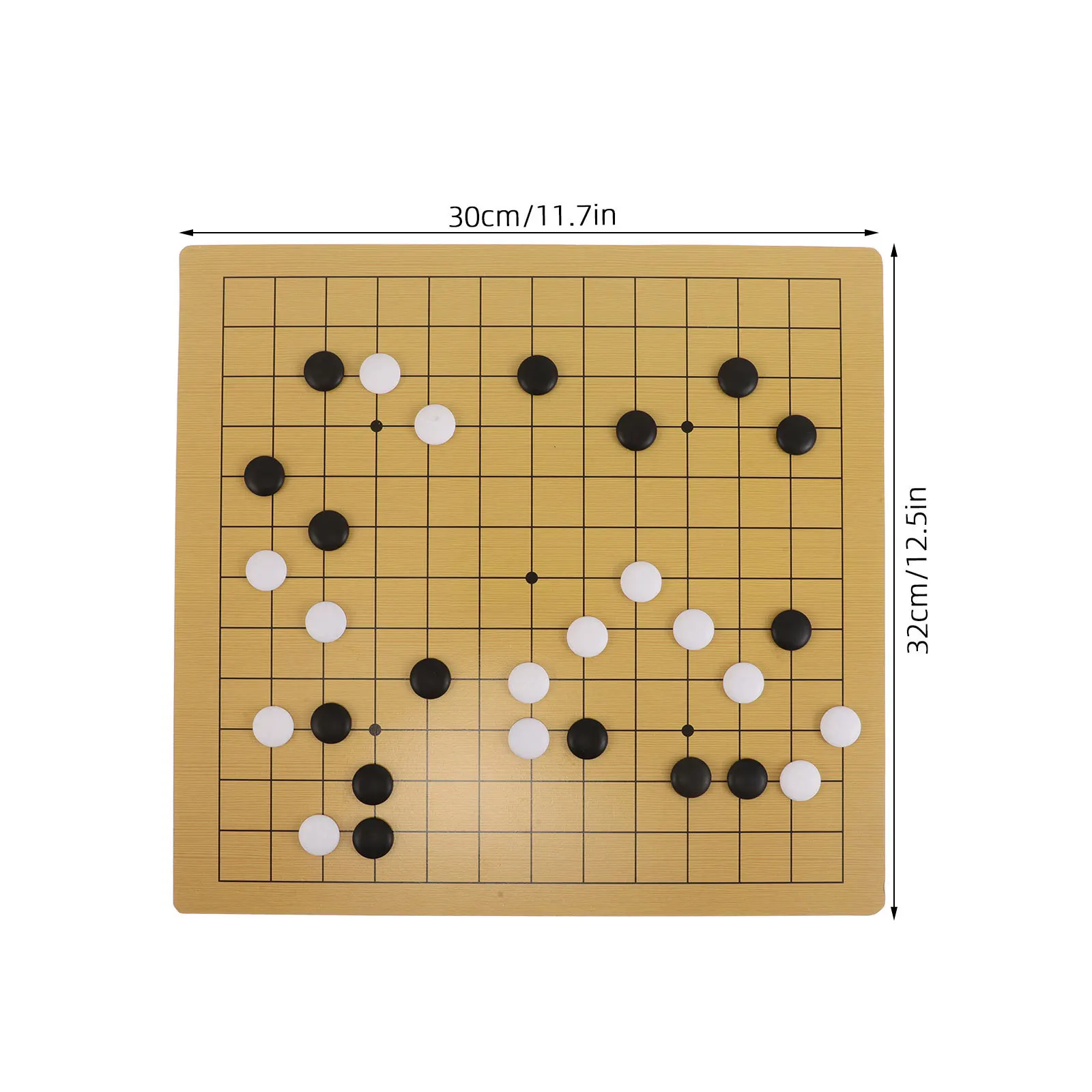 キッズゴーゲームセット クマをテーマにした両面9x13グリッド ポータブル軽量チェス盤 初心者向け 教育戦略ゲーム