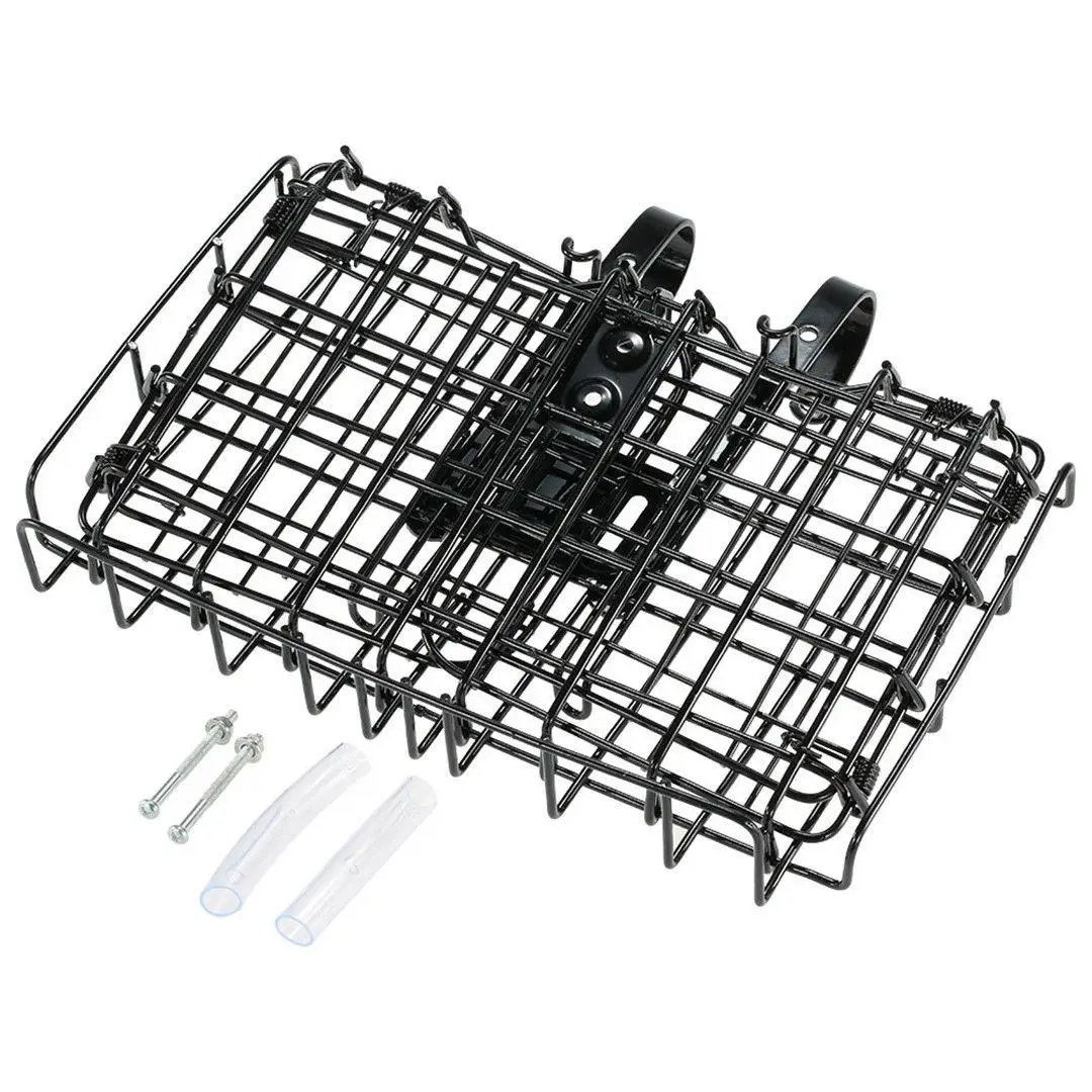 

Foldable Bike Basket Durable Metal Suitable Front Rear Kids Bikes Accessories Saving Space Easy Installation Quality Bicycle