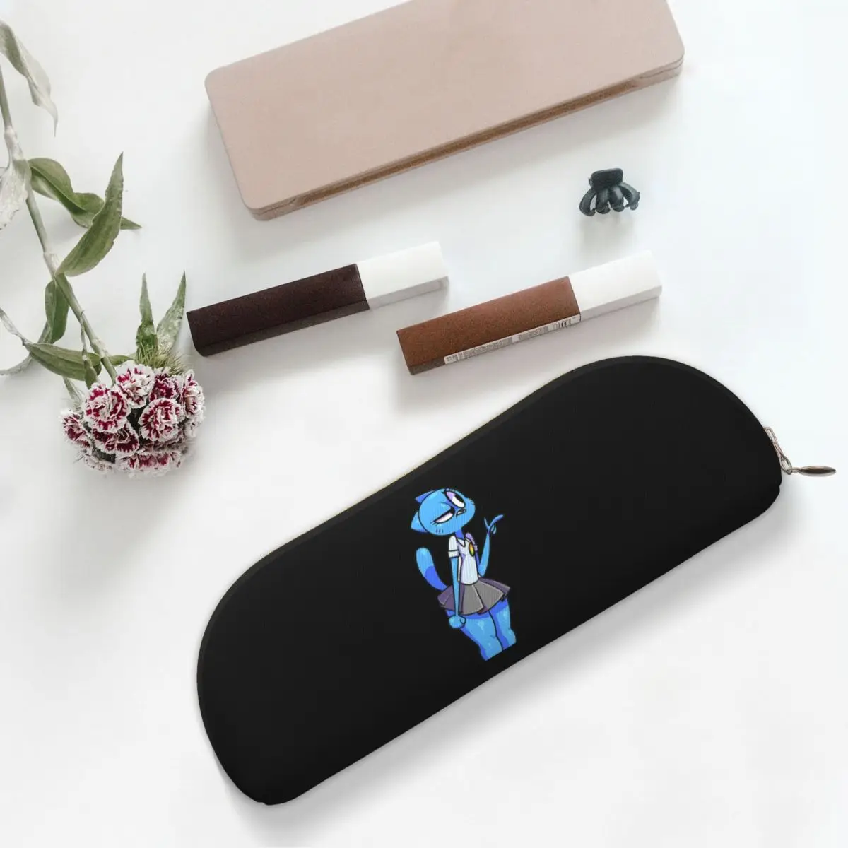 نيكول غامبول واترسون مقلمة حامل قلم تخزين لوازم مكتبية سعة كبيرة صندوق القلم حقيبة أقلام رصاص لهدايا صبي فتاة