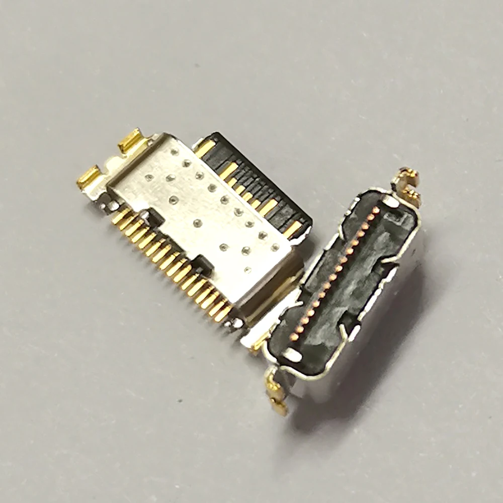 2pcs Type‑C Charging Port Tail Socket 16 Pin Middle Pin Down Repair USB Connector For Redmi Note11E K50 Gaming Civi Mi Pad 5 Pro