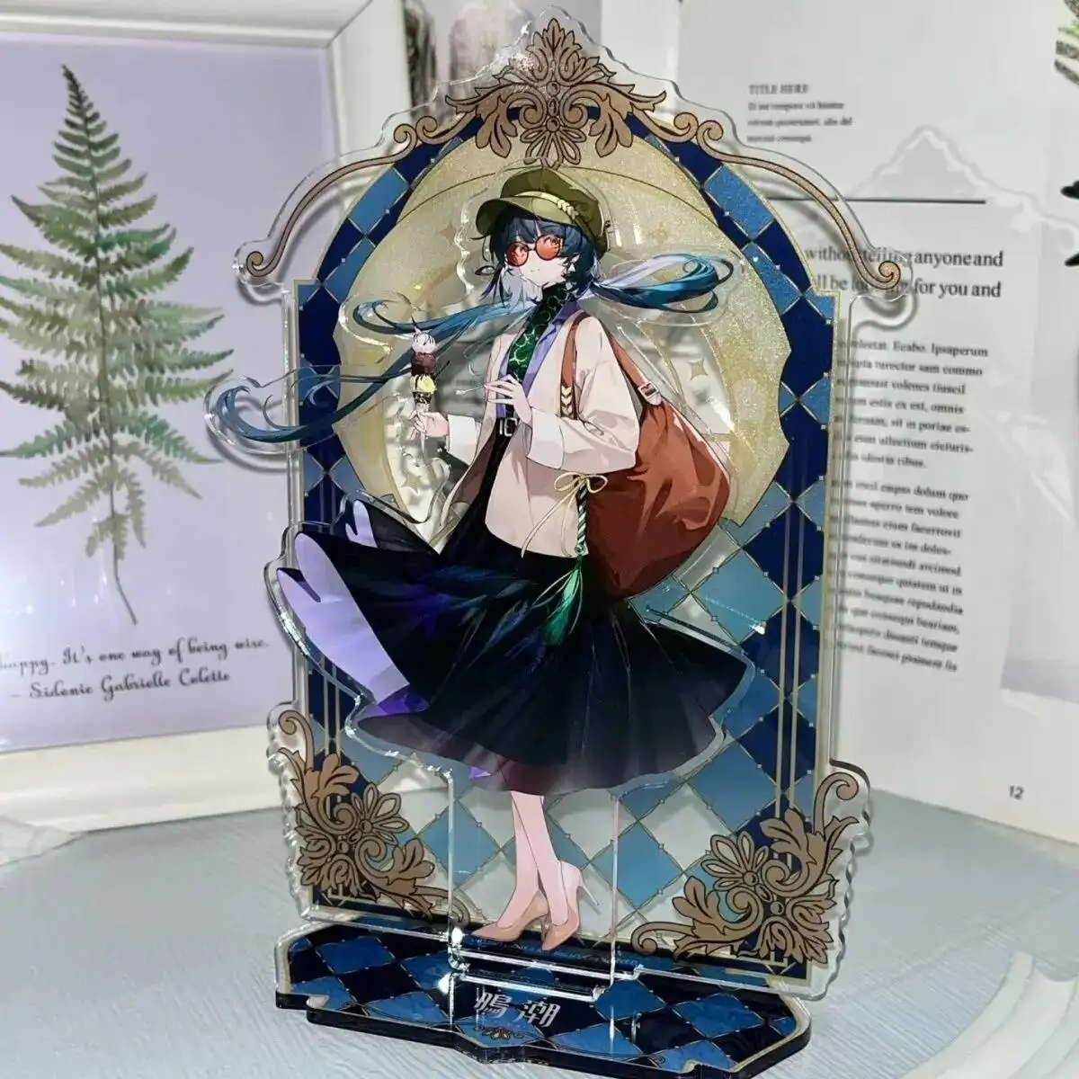 

Anime GAME Wuthering Waves Anime Figure Acrylic Stand Model Plate Desk Decor Standing Sign Desktop Fans
