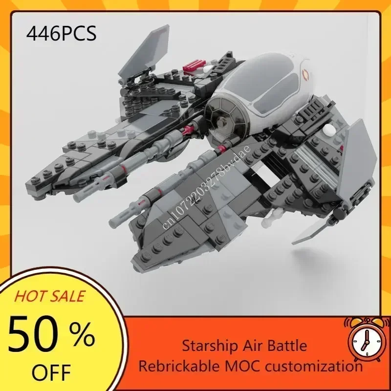 446 ELEMENTÓW Actis Class Sith Fighter Militarny MOC Statek Kosmiczny Model Bitewny DIY Edukacyjny Zestaw do Składania Puzzle Architektura dla Dzieci
