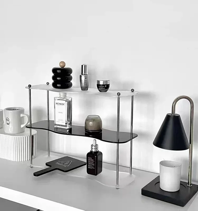 

-ins style acrylic cup display stand perfume cosmetics storage rack bathroom kitchen living room desktop storage shelf