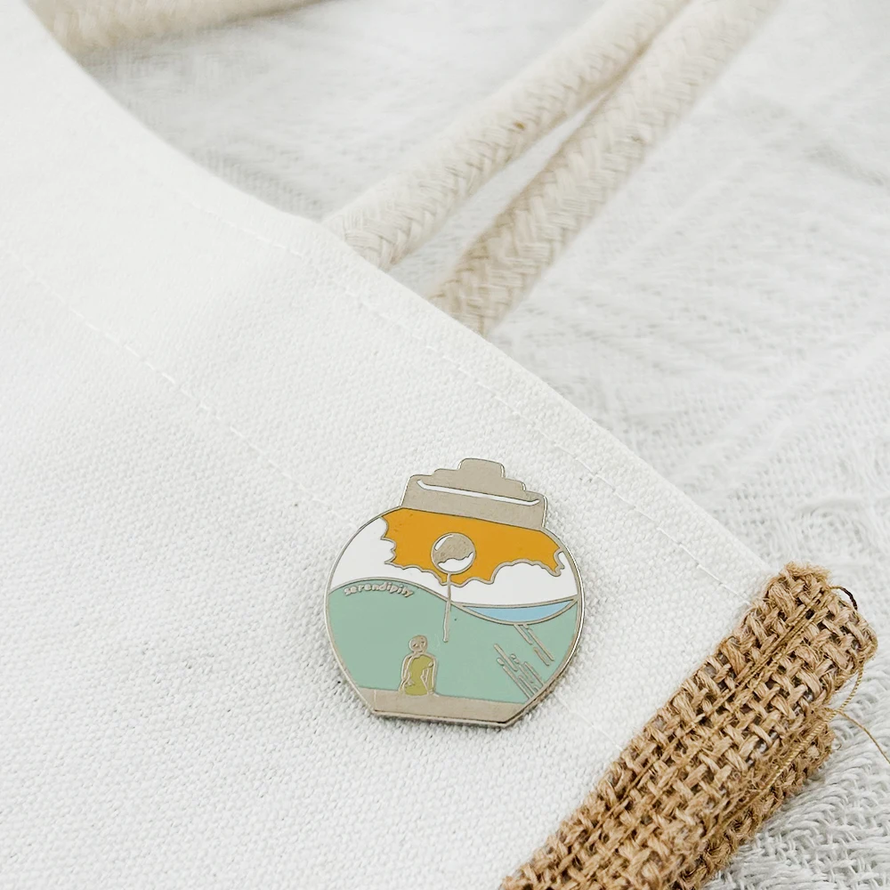 Jimin Serendipity Enamel Pin Psychedelic Electronic Music Badge Korean Singer Peripheral Fans Gift Collection Souvenirs