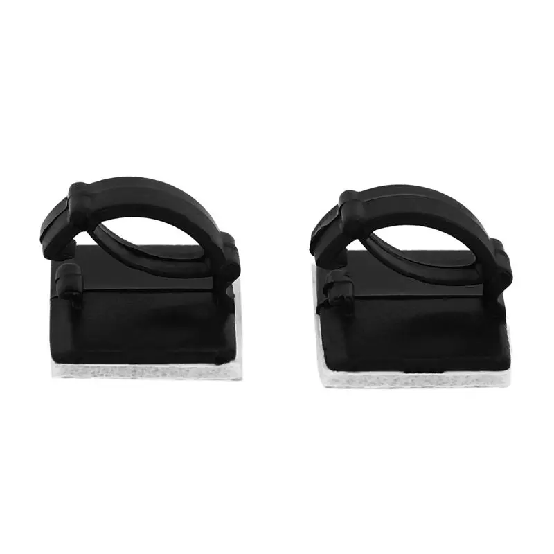 Classy-500 Pcs. Self Adhesive Cable Clamp Rectangular Cable Clips Cable Tie Quick Bind Cable Wire Management Holder For Car
