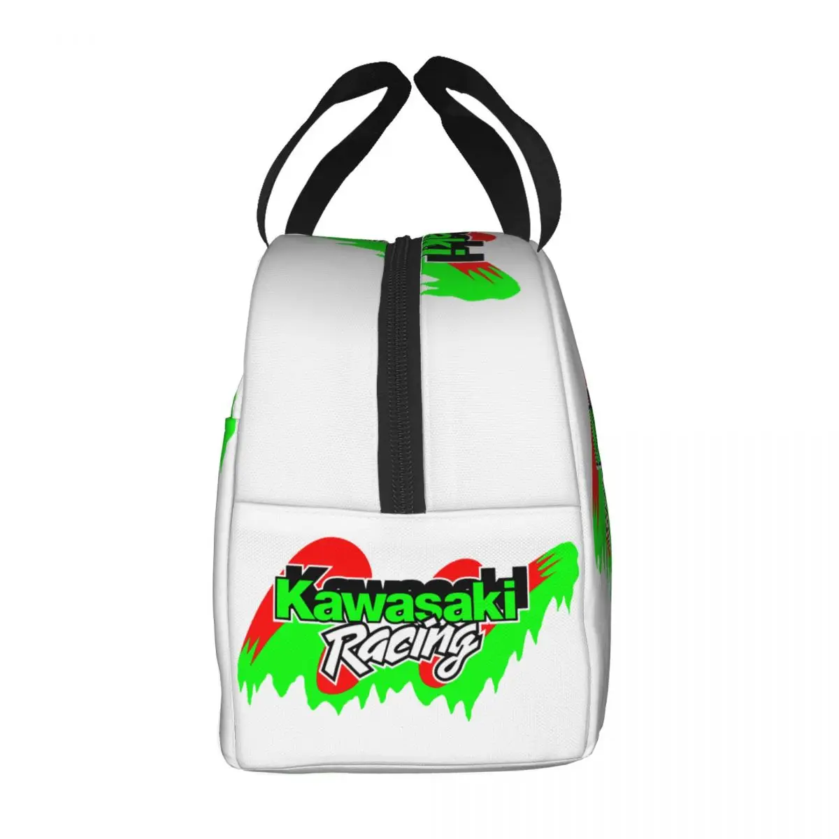 Custom Motorcycle Sport Racing Kawasakies Insulated Lunch Tote Bag for Portable Cooler Thermal Bento Box Work School Travel