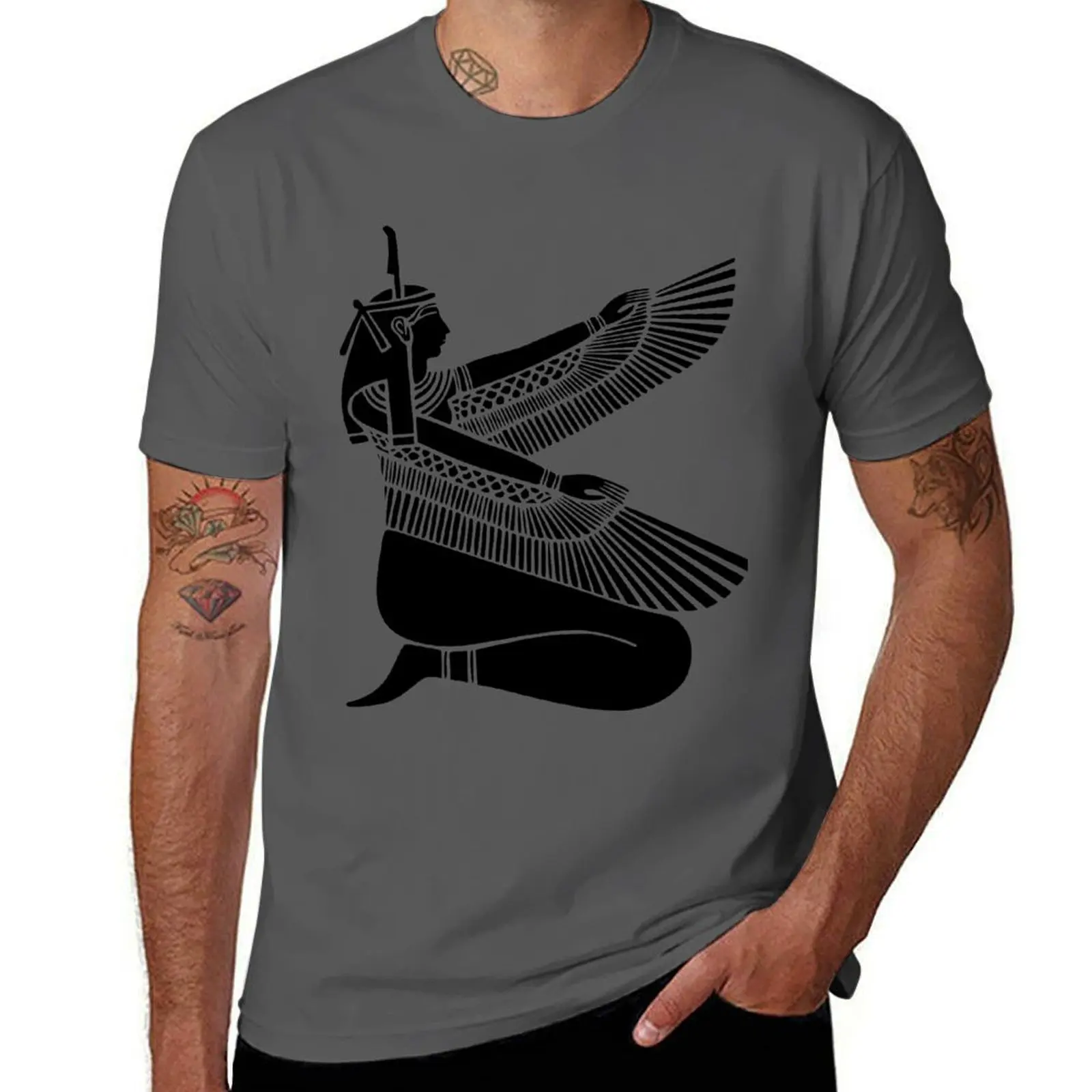 

Egyptian Goddess Isis T-Shirt Large Size Breathable Tee
