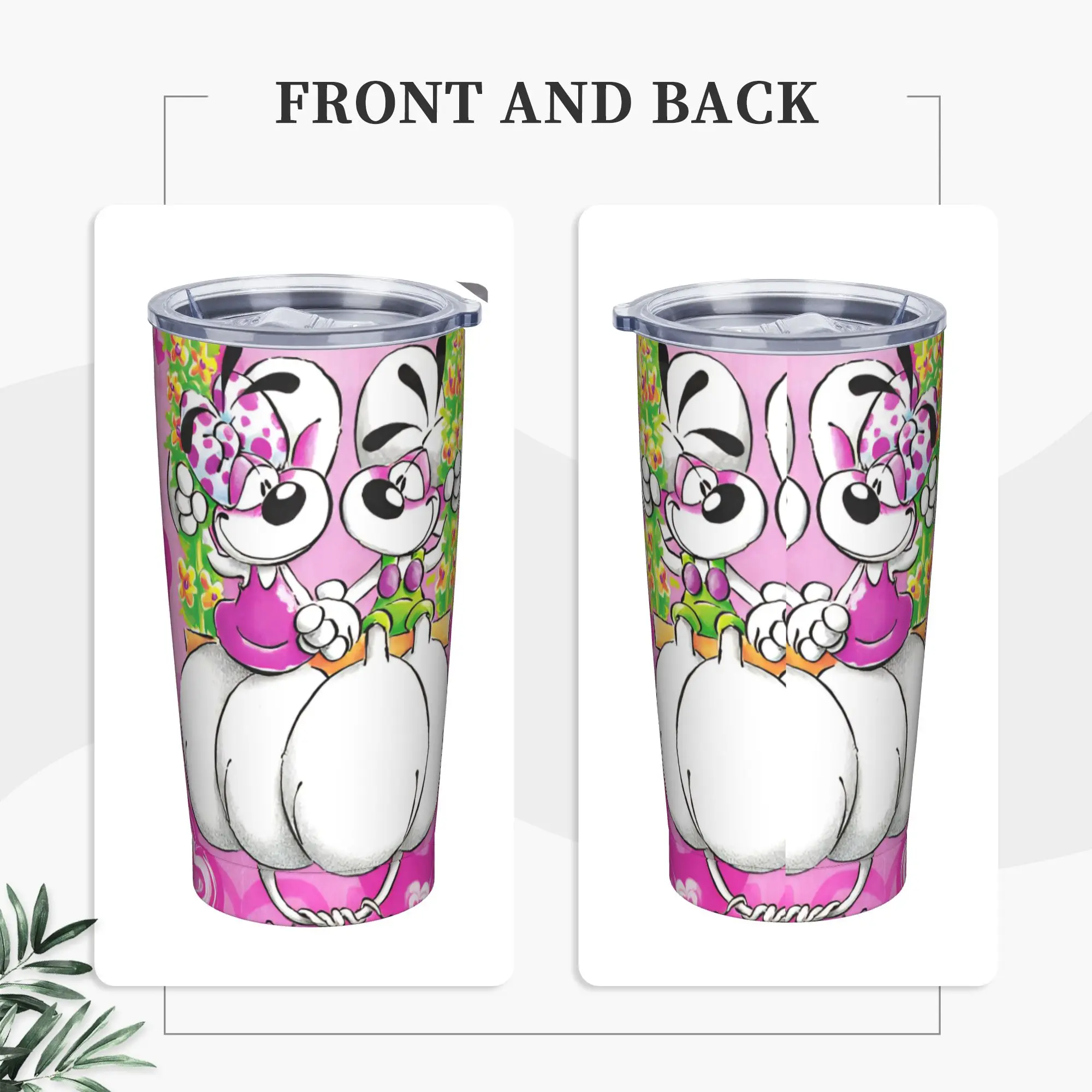 

Стакан из нержавеющей стали с рисунком Diddl Diddlina, термокружка, сохраняющая тепло, холодные и горячие кружки, чашка, дорожная графическая бутылка для воды