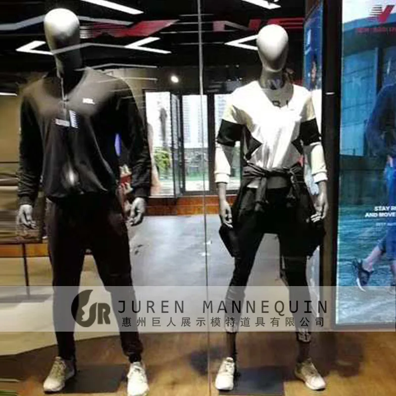 Model Props Women's Sportswear Display Stand Vest Men's Standing Full Body Dummy Back Hand Muscle Doll