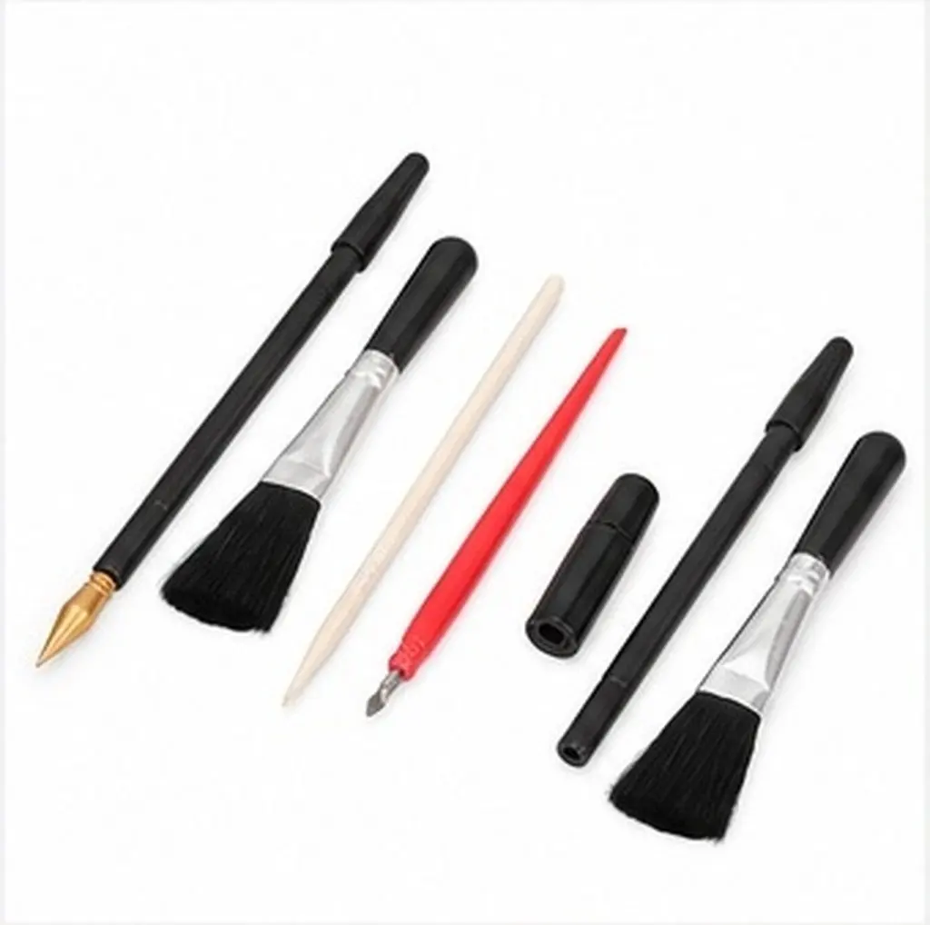10Pcs Scratch Board Scratching Tools Dual Tip Metal Stylus Pens for Artists Teachers Students Portable Scratch Paper Art Set
