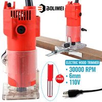 BOLIMEI M1P-3073 800W 30000R/MIN Electric Hand Trimmer Wood Routers Woodworking Joiner for Wood Chamfering or Digging