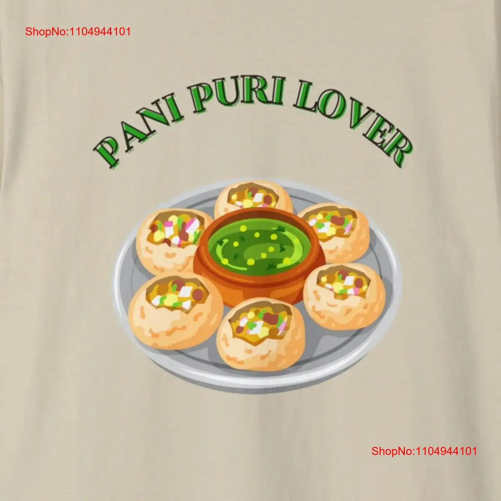 Pani Puri Lover street food India camisa Ultra algodón T vintage lavado moda gráfico streetwear cómodo elegante