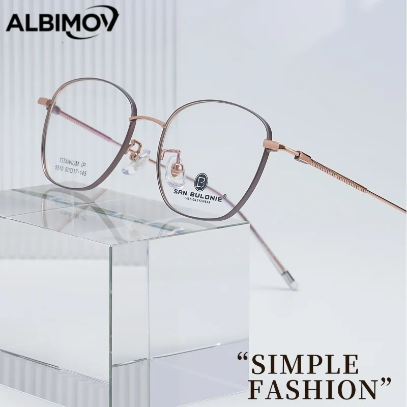 

Ультралегкие очки по рецепту из титанового сплава, оправа для очков для чтения при близорукости, индивидуальные очки, мультифокальные прогрессивные медицинские очки