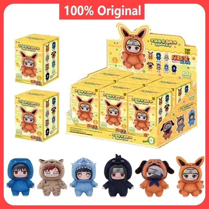 Boîte aveugle originale Eaki Naruto, série Shippuden Beast Party, poupée en peluche mignonne faite à la main, ornements cadeaux personnalisés pour hommes et femmes