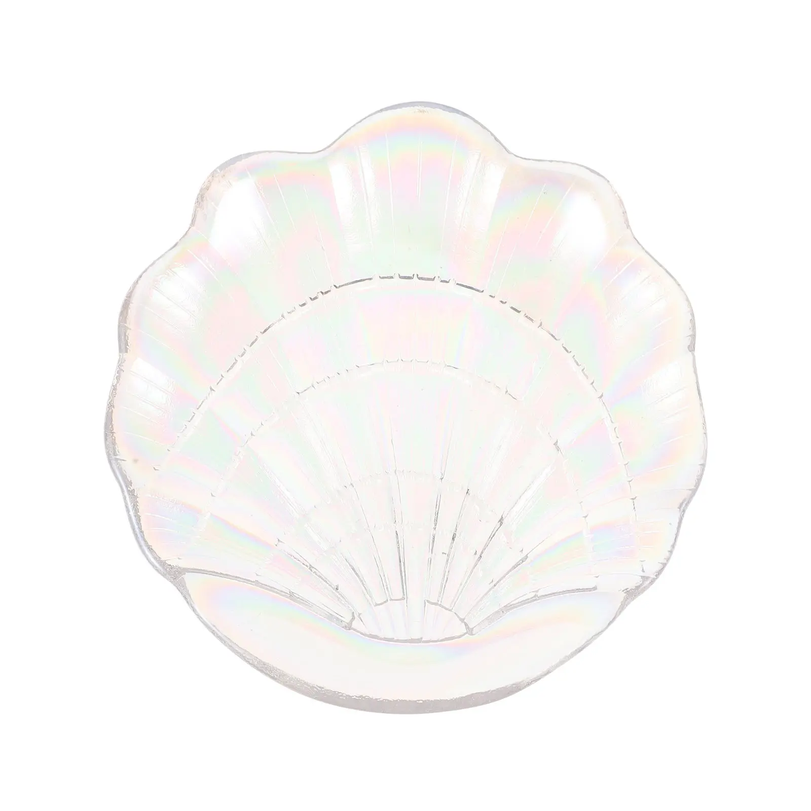 

1Pcs Jewelry Tray Shell Shaped Storage Organizer High Quality Glass Earrings Rings Display Dish Food Safe Dessert Sushi Plate