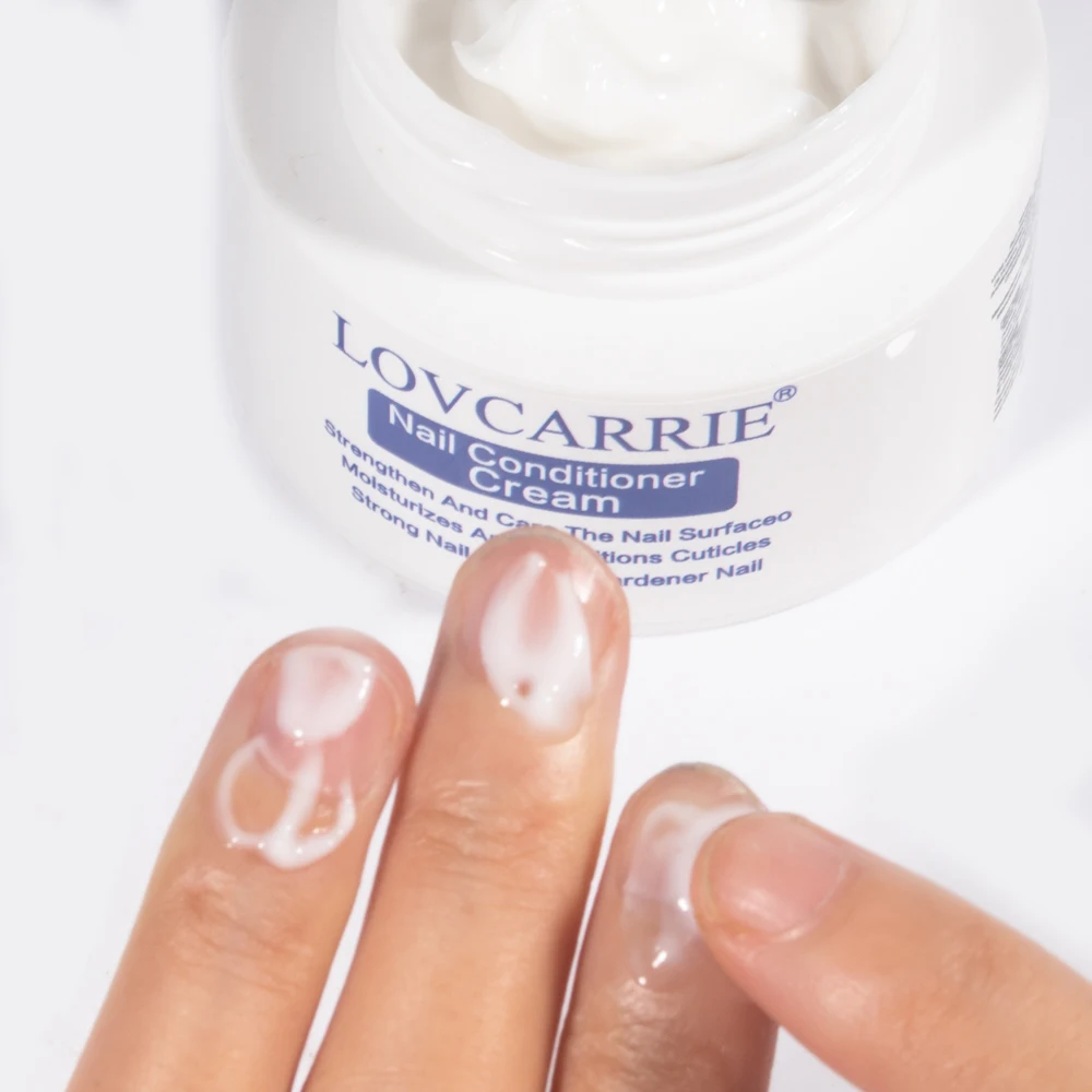 LOVCARRIE Nail Conditioner Cream Strengthens Protects Cuticle Brittle Thin Nails 35g Moisturizing Nourish Hand Cream Manicure