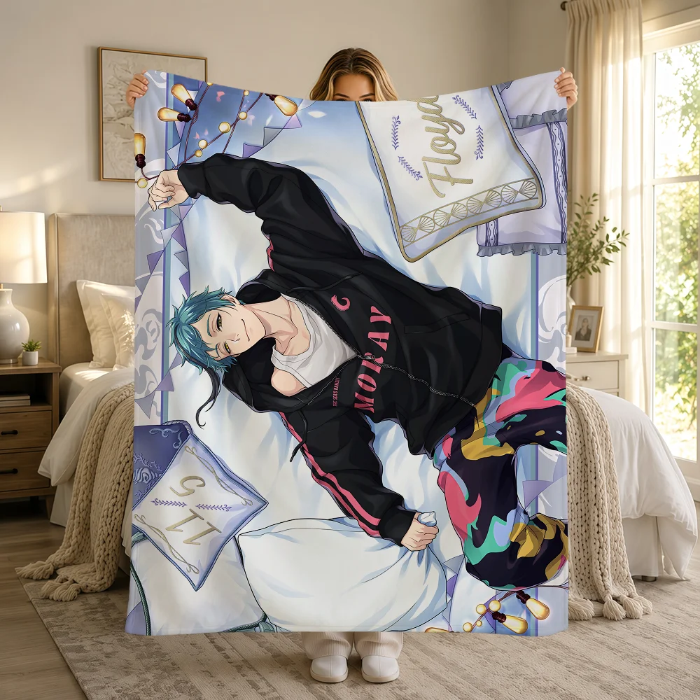 Card SSR T-Twisted Wonderland Ace Azul Cater Idia Warme Weiche Plüschdecke Sofa Wohnzimmer Nickerchen Zuhause Schlafzimmer Geschenk Flanell Hogar – Detail 16
