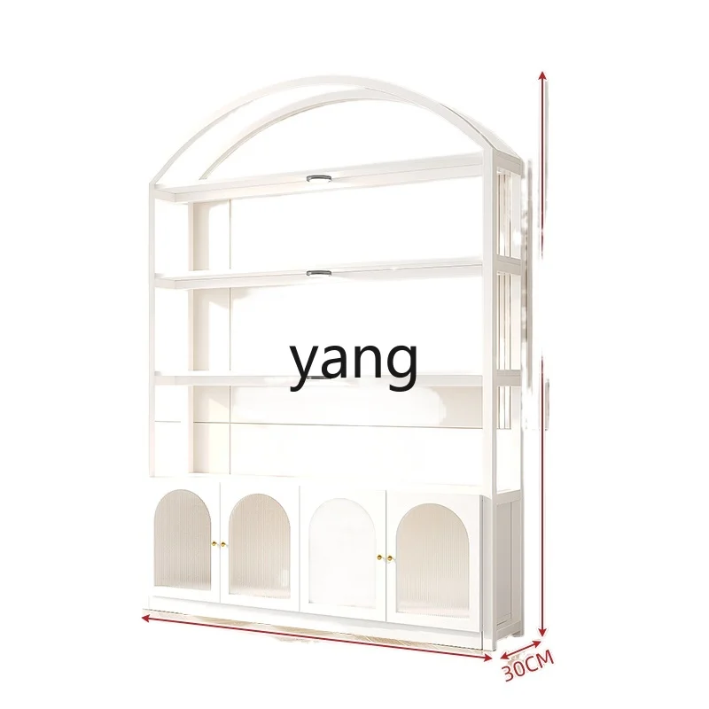 

CX beauty salon manicure display cabinet glass door skin care product rack