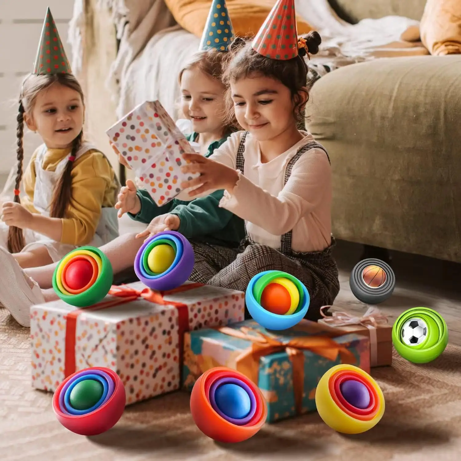 Pouvez-vous ro Fidget Toys pour garçons et filles, Teens Kids, Adults, TDAH, Mm, Souligned Instituts, Finger Toy, Hand Fidget Spinner, 3D Ball, pouvez-vous roscope