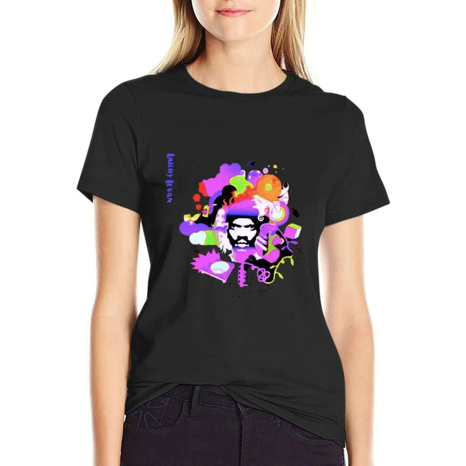 

PARADISE GARAGE Larry Levan T-Shirt anime new edition Blouse blanks t shirt Women