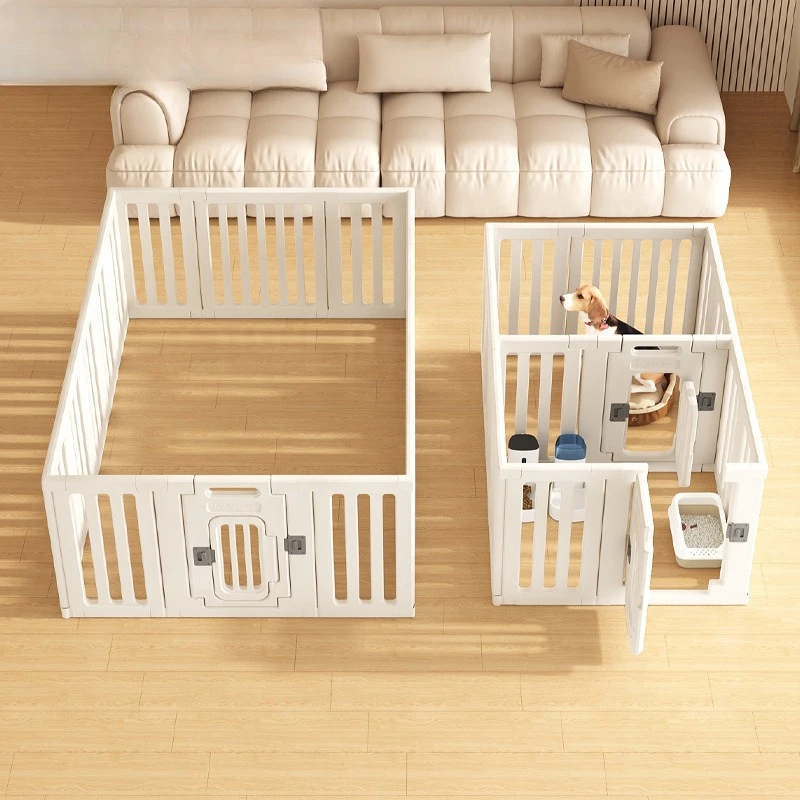 

Double Room Pet Fence 60CM High Balcony Dog Anti-Jailbreak Small Dog Dog Cage Fence