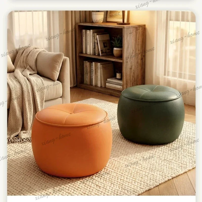 Best Sellers Sedentary Not Tired Strong Shoe Change Stool Small Round Stool Sitting Pier Household Low Stools Sofa Stool Small B