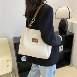 1PC Atmospheric Commuting Fashion Popular Handbag Summer Trend New Student Make-up Class Bag Simple Casual Shoulder Tote Bag