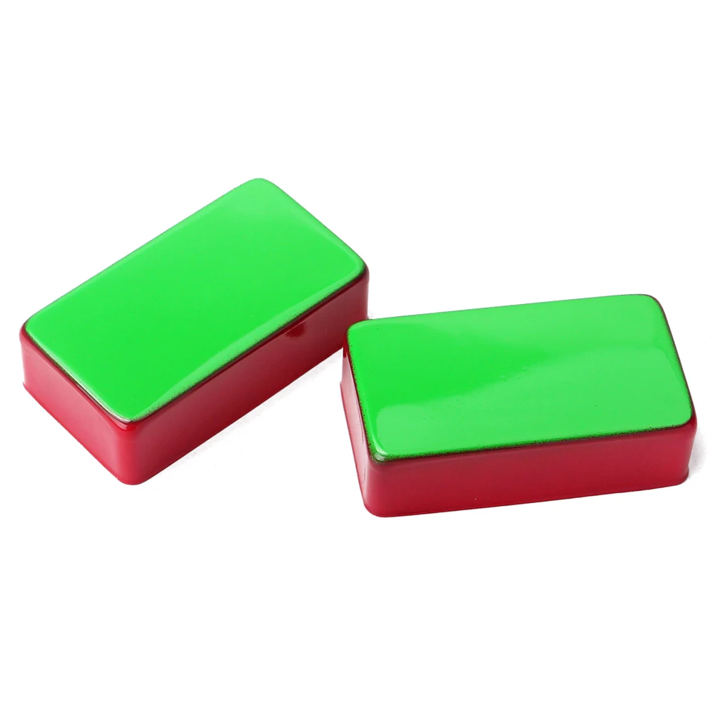 

2 pcs Electric Guitar Pickup Cover Speakers Brass System Humbucker Single Coil Fully Enclosed Anti Rust Stain Resistant Dust