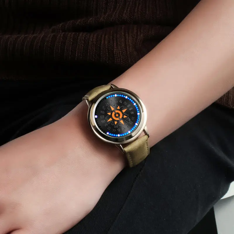 Digital Baby Animation LED Waterproof Watch Courage Friendship Badge Touch Screen Luminous Watches