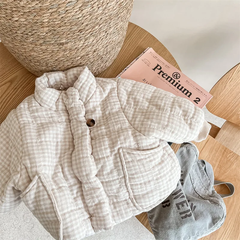 Mädchen Mantel Kinder Winter Kinder Winter koreanischen Stil mit Kaschmir gepolsterte Jacke Mädchen Wintermantel Daunen gepolsterte Jacke – Detail 28