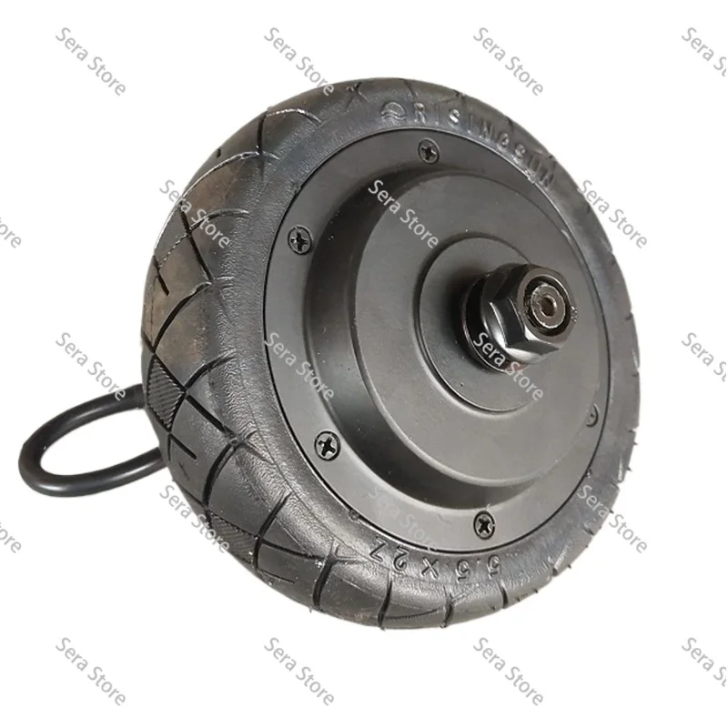 5.5 Inch Brushless High Speed Hub Motor with Solid Tire 200W 24V 36V for Electric Scooter Kids Ride-On Car Children's Vehicle