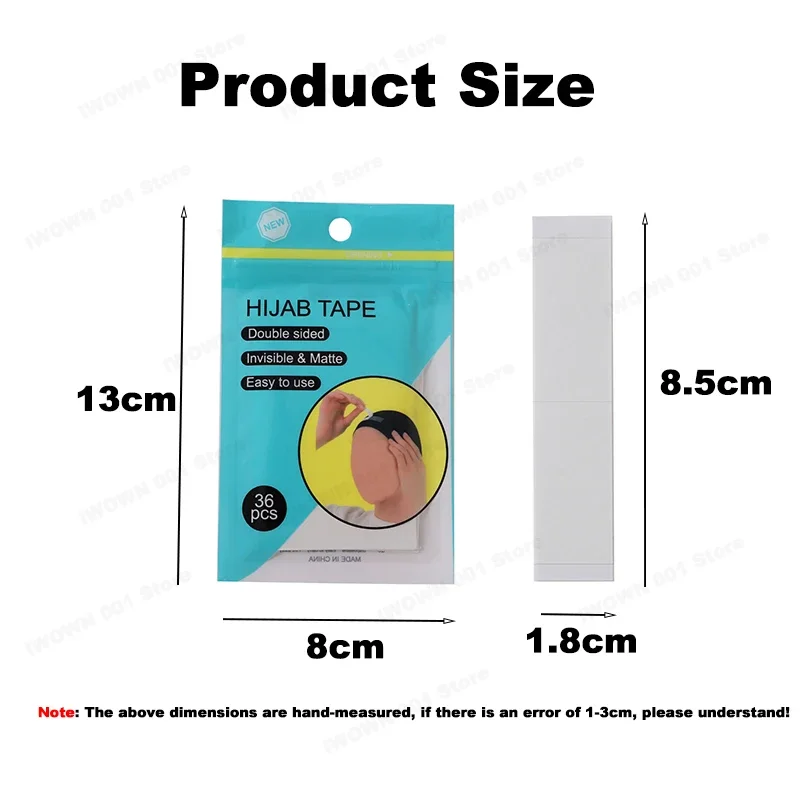 비 슬립 바디 테이프 36 Pcs 드레스에 대 한 양면 보이지 않는 접착제 Hijab 수영복 방수 스티커 패드