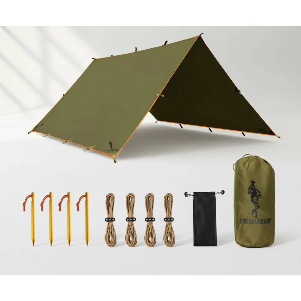 

Waterproof Camping Tarp 10x10.5ft Outdoor Shelter Rain Fly UV Protection Portable Backpacking