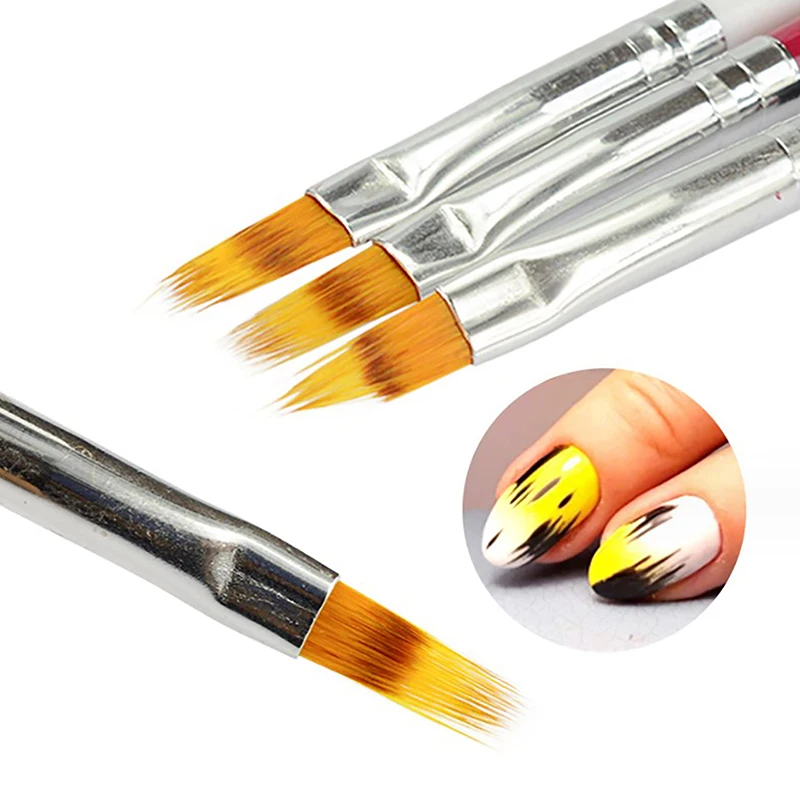 1PCS Nail Art Brush Gel Brush For Nail Art Ombre Soft Gradient Brush For Manicure Nail Polish Drawing Painting UV Gel Decor Pen