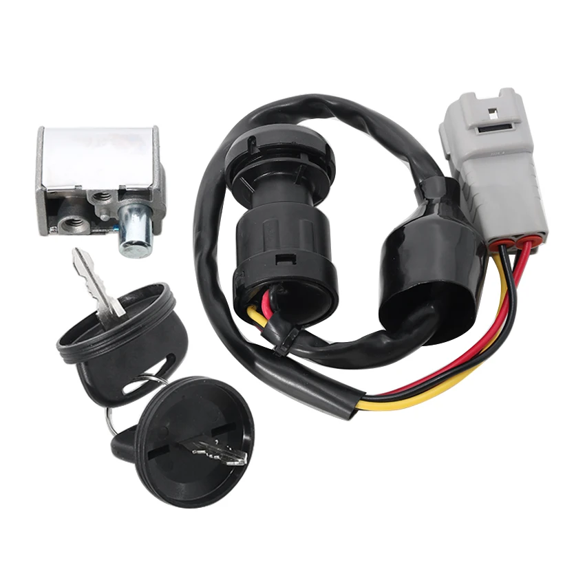 Ignition Key Switch Fuel Gas Cap Seat Lock Kit For Yamaha XT350 XT250T XT250LC XT250L XT250 1985-1986 OEM:5R2-82501-01
